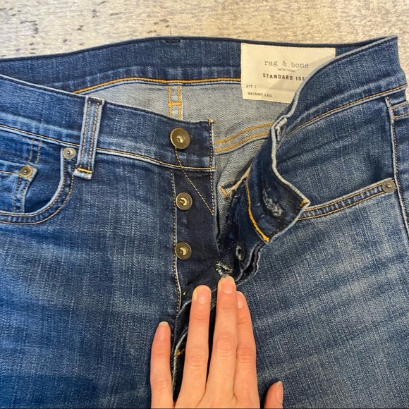 Rag & Bone Standard Issue Fit 1 Skinny Fit Jeans, Sise 30 - Picture 2 of 10